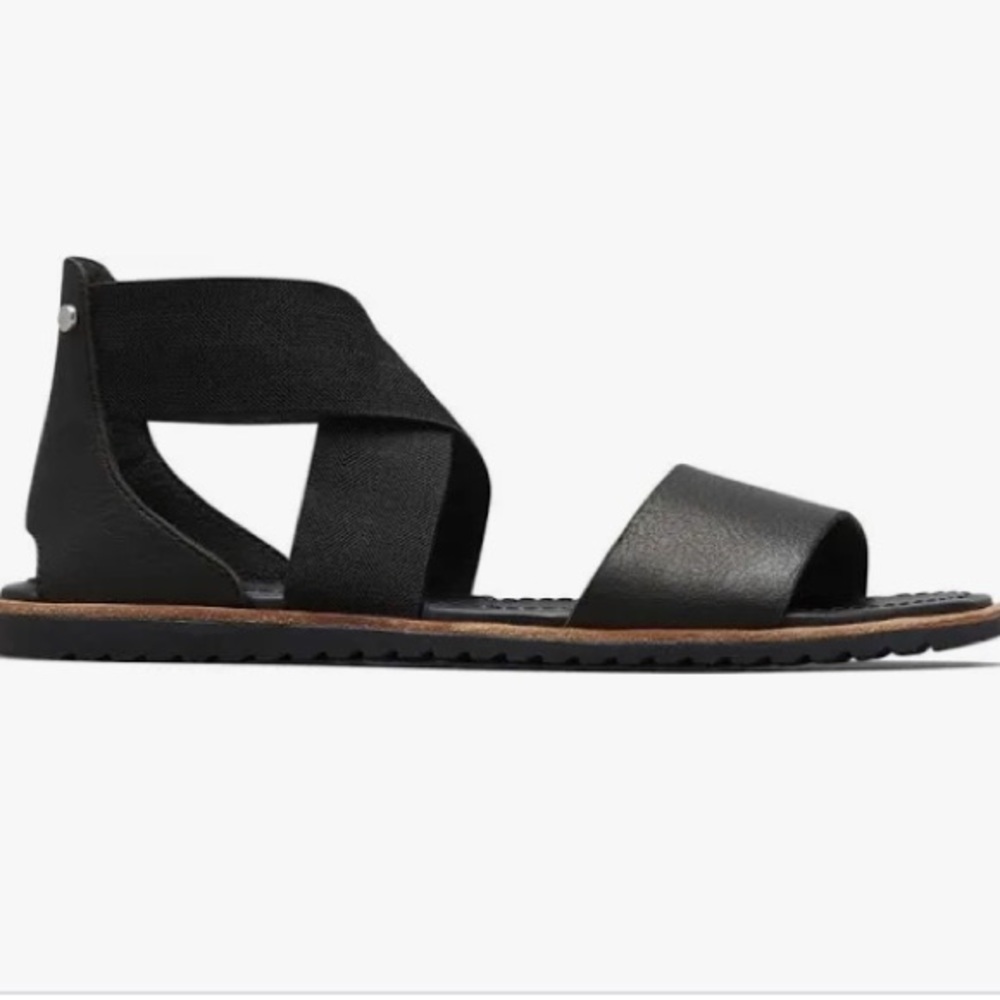 Sorel Elle black sandal. Size 8 1/2 medium.